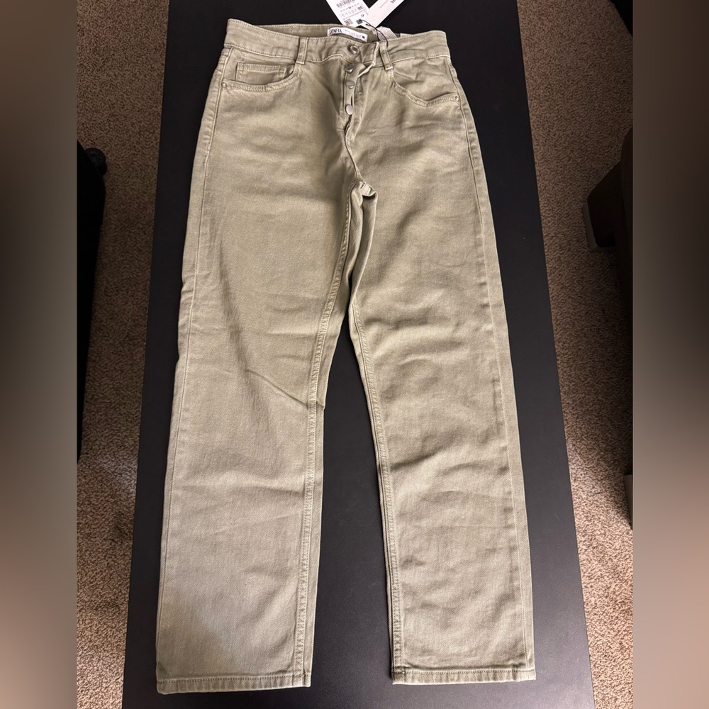 Zara Olive Green Trousers
